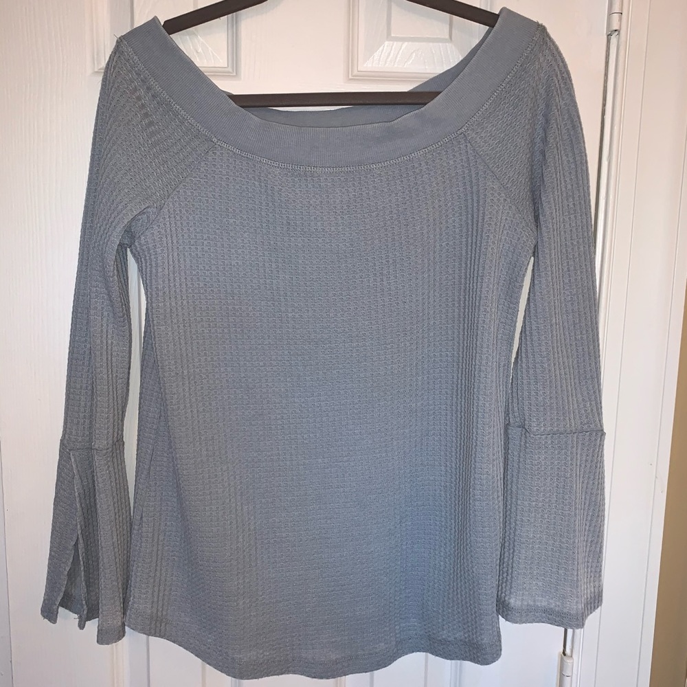 Others Follow Off The Shoulder Top in Blue